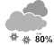 Periods of light snow (80%)