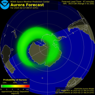 Current Southern hemispheric power input map