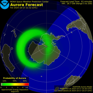 Current Southern hemispheric power input map
