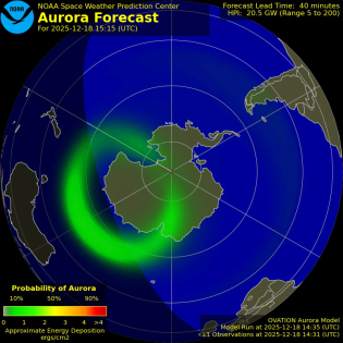 Current Southern hemispheric power input map